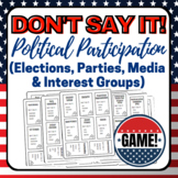 Political Participation AP Government Review Game Election
