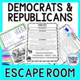 Political Parties ESCAPE ROOM:  Democrat and Republican vi