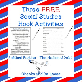 Preview of Three FREE Social Studies Hook Activities!