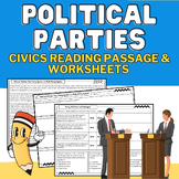 Political Parties Packet Two-Party, Multi-Party, 3rd Party
