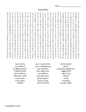 Political Parties Word Search for American Government