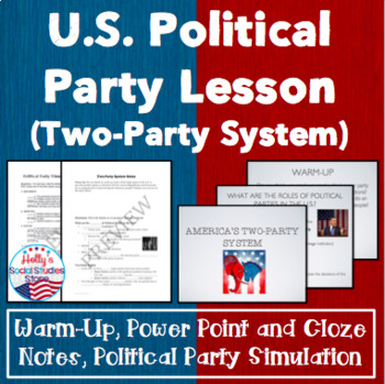 Preview of Political Parties-Two-Party System: Warm-Up, Lecture Notes, and Simulation