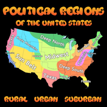 Preview of Political Regions of the United States (Geography)