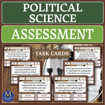Preview of Political Science: Assessment Task Cards