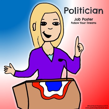 Preview of Politician Job Poster - Discover Your Passions on President's Day