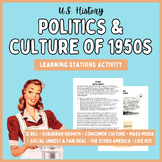 Politics & Culture of 1950s | Stations Activity for U.S. History