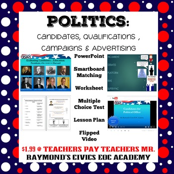 Preview of Politics: Evaluating Candidates 2.6 - Debates, Platforms, Qualifications, & Bias