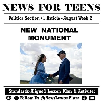Preview of Politics _New National Monument Near Grand Canyon_Current Events Reading_2023