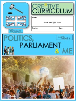 Preview of Politics Parliament and Me Work Booklet