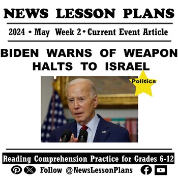Preview of Politics_Biden Warns of Weapon Halts to Israel_Current Events Reading_2024