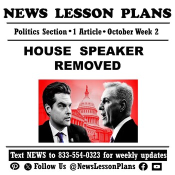 Preview of Politics_Speaker of the House McCarthy Removed_Current Events News Reading_2023