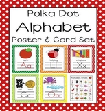 Polka Dot A-Z Alphabet Poster Card & Picture Letter Sound Pack