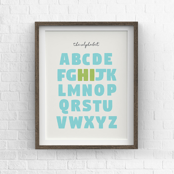 Preview of Polka Dot ABC Alphabet Poster