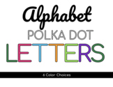 Polka Dot Alphabet Letters
