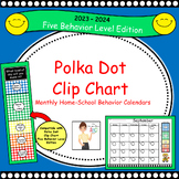 Polka Dot Behavior Clip Chart Home-School Calendars 2023-2