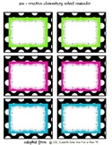 Polka Dot - Bin Labels