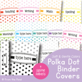 Teacher Binder Covers and Spine Labels | Editable