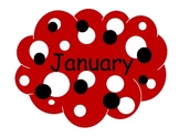 Polka Dot Birthday Month Display