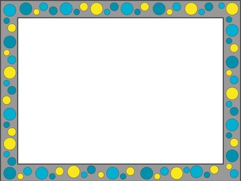 Yellow Polka Dot Border: Clip Art, Page Border, and Vector Graphics