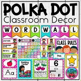 Classroom Decor Bundle in Polka Dot Brights ~ Classroom Jo