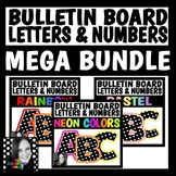 Polka Dot Bulletin Board Letters and Numbers Mega Bundle f