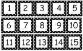 Polka Dot Calendar Numbers in 11 Different Colors