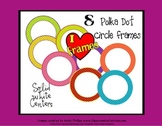 Polka Dot Circle Frames {Commercial Use}