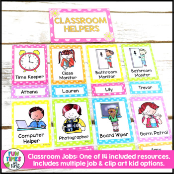 Bright Polka Dot Classroom Decor BUNDLE | Editable Classroom Management ...