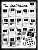 Polka Dot Classroom Number Signs with Ten Frames