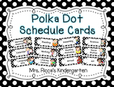 Polka Dot Daily Schedule Cards {Black & White}