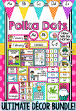 Polka Dot Decor Bundle in Queensland Beginners Font