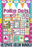 Polka Dot Decor Bundle in Victorian Cursive Font