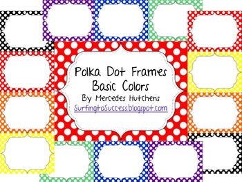 Polka Dot Frame Monogram Decal