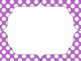Polka Dot Frames Shades of Purple by Mercedes Hutchens | TpT