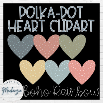 polka dot heart clipart