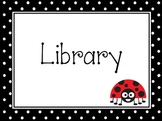 Polka-Dot Ladybug Pre-K Learning Center Signs