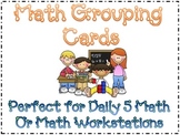 Polka Dot Math Center Grouping Cards & Planning Sheet