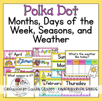 Preview of Months and Days of the Week [Polka Dots]
