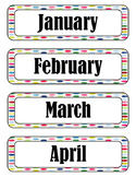 Polka Dot Months of the Year