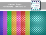 Digital Papers: Polka-Dot Not So Bright