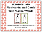 Polka Dot Number Flashcards With Number Names