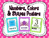 Polka Dot Numbers, Colors & Shapes Posters