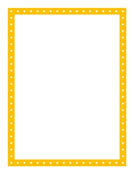 Polka Dot Page Borders by Teaching for Keeps | TPT