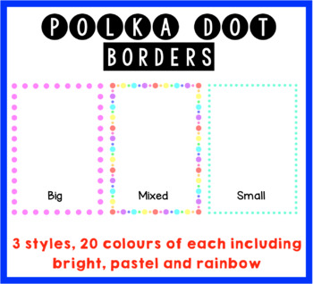 polka dot borders for word