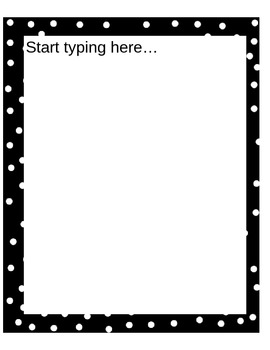 Preview of Polka Dot Paper Borders