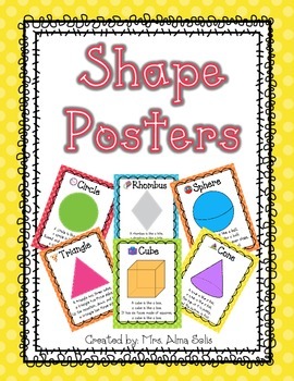 Preview of 2D & 3D Polka Dot Shape Posters (Primary Colors)