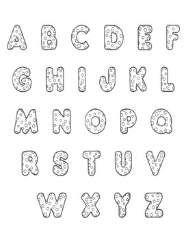 Polka Dot Printable Alphabet Letters by Tambocto | TpT