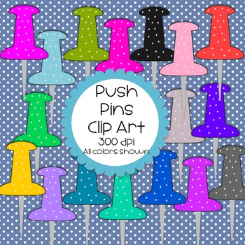 Push pins clip art