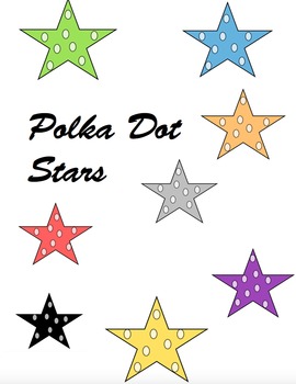 Preview of Polka Dot Stars Clip Art