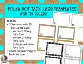 Polka Dot Task Card Templates